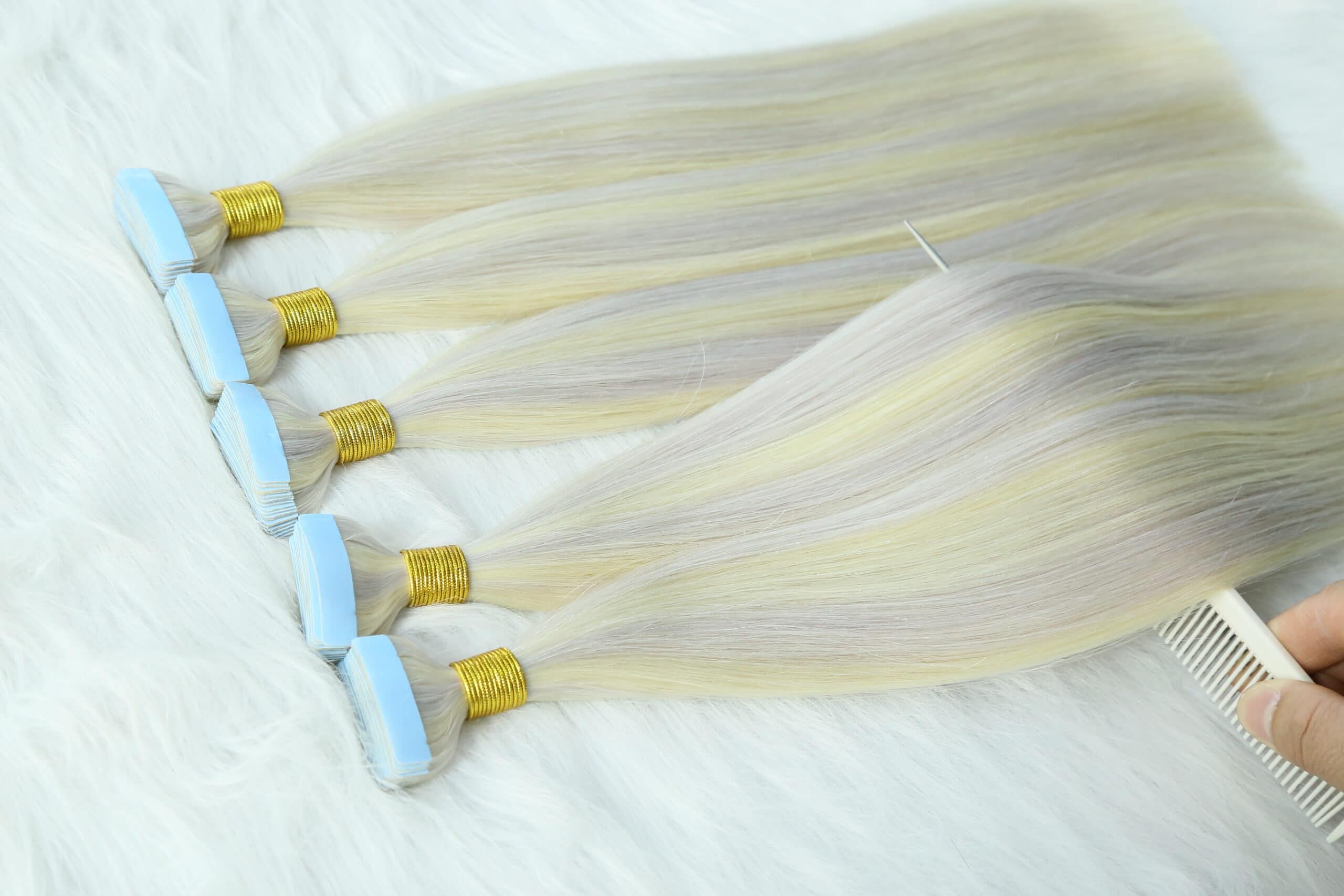 4*1 cm Tape Double Drawn Human Tape Hair Extension