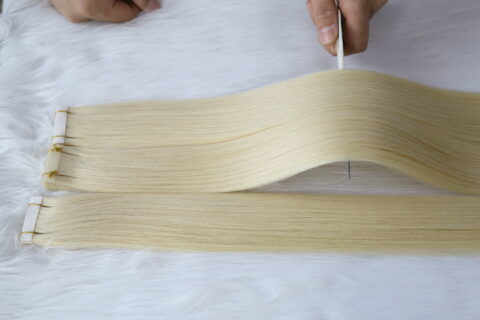 Factory price no tangle no shedding tape in human hair extension