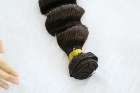 High Quality Thin Straight Hair Weft Extensions Blonde Remi Double Wefted Machine Human Hair Weft