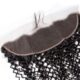 Top quality 10A grade curly wave HD lace frontal transparent lace frontal swiss