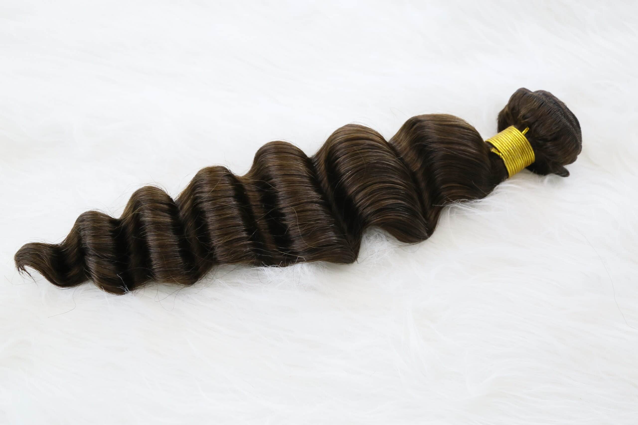 High Quality Thin Straight Hair Weft Extensions Blonde Remi Double Wefted Machine Human Hair Weft