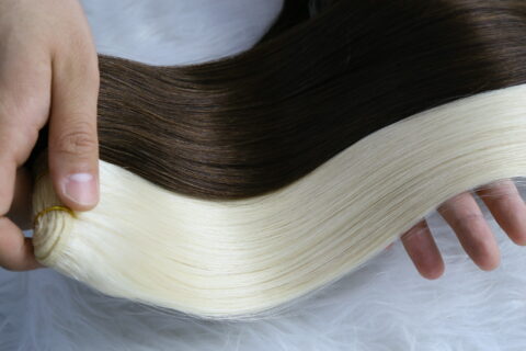 Top Quality Vrigin Double Drawn Russian Remy Human Hair Extension Hair weft